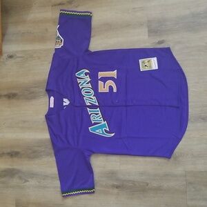 Randy Johnson Arizona Dbacks Throwback Mens Stitched New Large